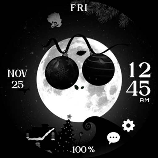 SpookyChristmas Moon_Watchface Screen 3