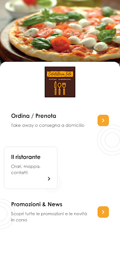 Android application Pizzeria Cotoletteria Sole screenshort