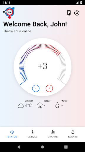 Thermia Online 2.0 Screen 2