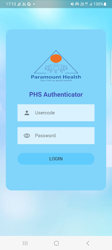 PHS Authenticator Screen 2
