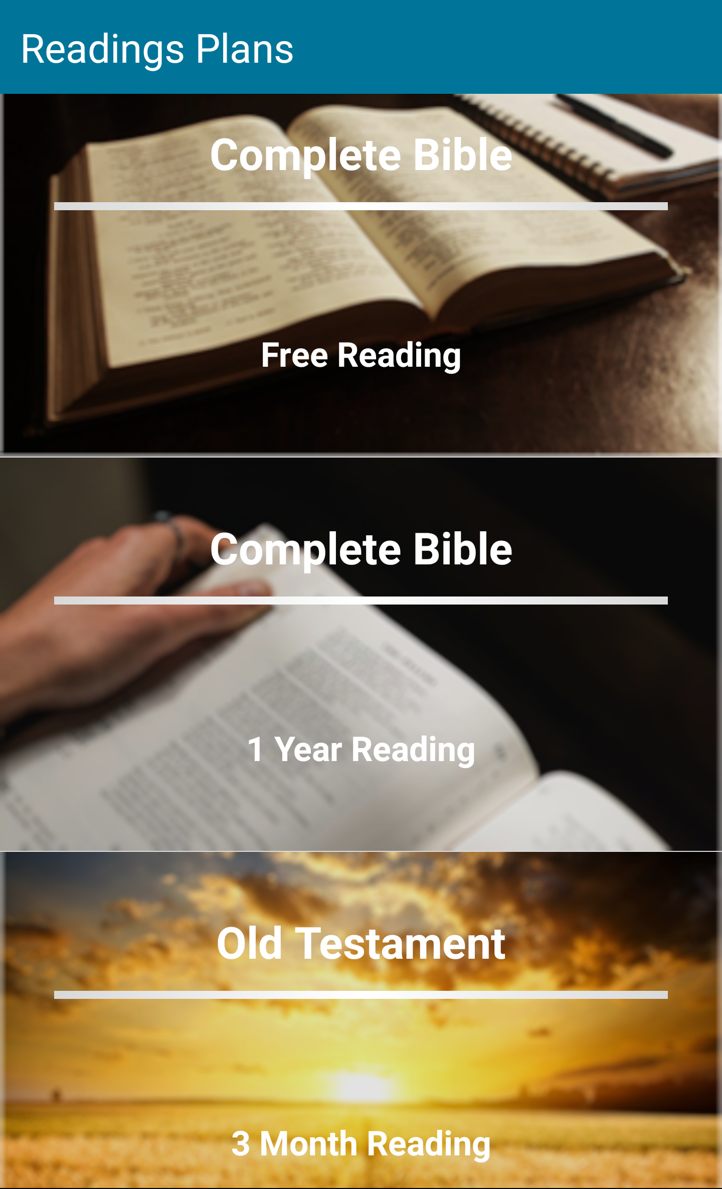 Android application Study Holy Bible screenshort