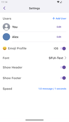 iTextStories Chat Story Maker Screen 2
