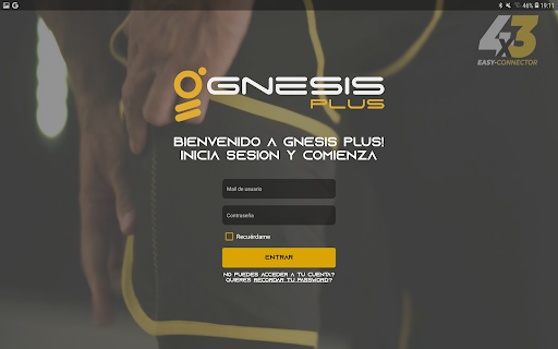 Android application Gnesis Plus EMS screenshort