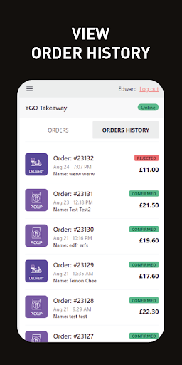 YGO ORDER Screen 3