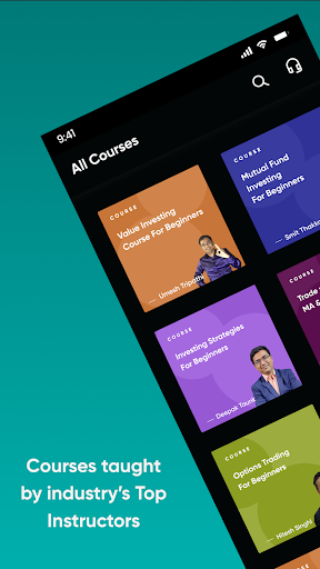 Android application Stock Market Courses: FinGrad screenshort