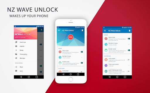 Android application Wave Unlock - Wave to unlock a screenshort
