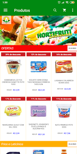 Android application Supermercados Alvorada screenshort