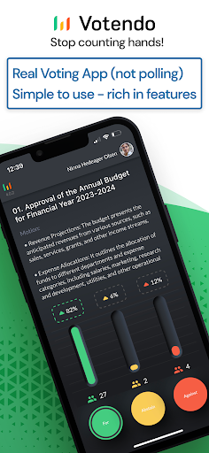 Android application Votendo screenshort