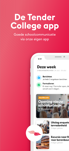 Android application Tender College screenshort