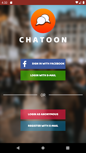 Android application Chatoon - Random Chat screenshort
