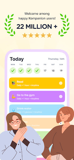 Screenshot of Dear Me: Daily Routine Tracker