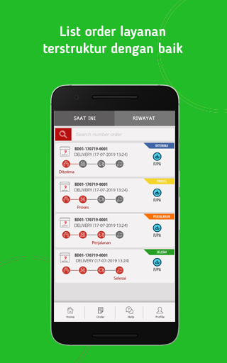 Android application Indoarsip for Customer screenshort