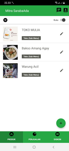 Android application Mitra SarabaAda screenshort