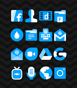 Blue - Icon Pack Captură de ecran