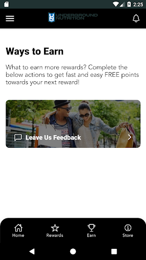 Android application Underground Nutrition screenshort
