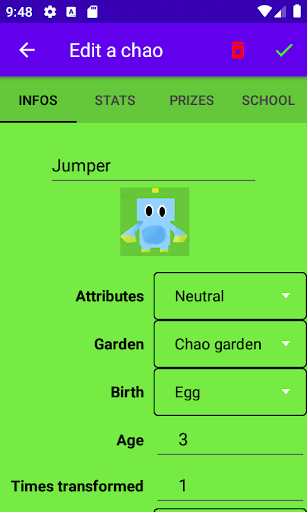 Hedgehog pets Manager Screen 3