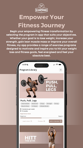 Sk Bodyworks App Screen 2