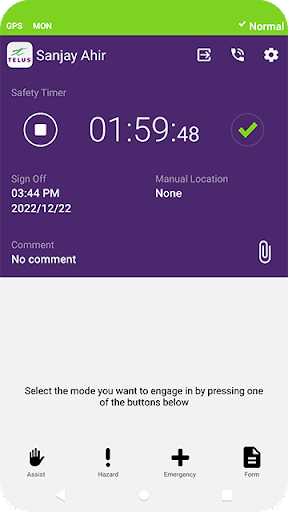 Android application TELUS Connected Worker screenshort