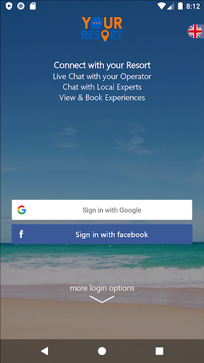 Android application Your Resort screenshort