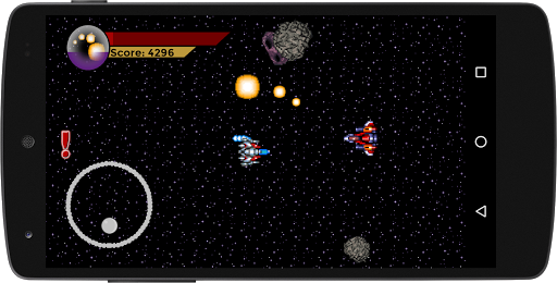 Android application SpaceGame screenshort