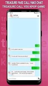TREASURE Fake Call Fake Chat