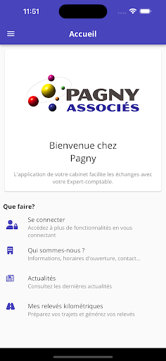 Android application Pagny Associés screenshort