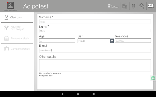 Adipotest AI Screen 3