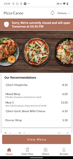 Pizza Canoe Screen 2