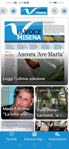 Android application La Voce Misena screenshort