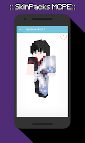 Captura de Pantalla 4 Skinpacks Gintama for Minecraf android