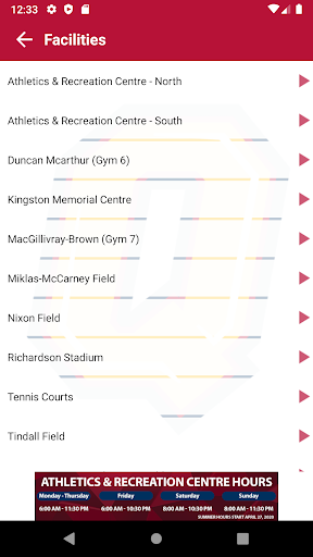 Queens Athletics & Recreation Screen 3