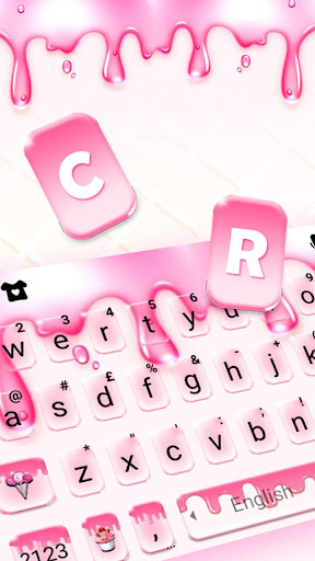 Creamy Drops Keyboard Theme Screen 2
