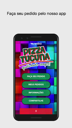 Android application Pizza Tucuna screenshort