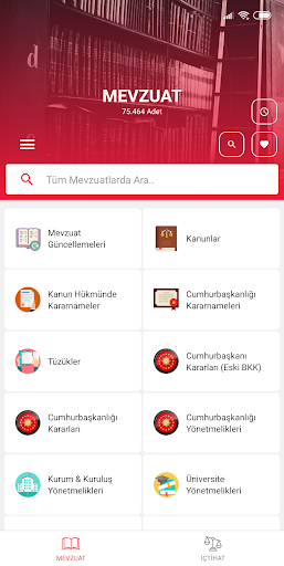 Android application Corpus Hukuk screenshort