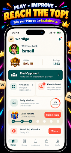 Wordigo: Multiplayer Word Game screenshot