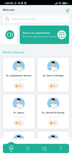 Android application Ziara Doctor زيارة دكتور screenshort