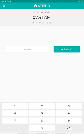 Android application 1Core Attend screenshort