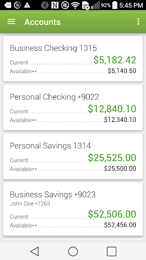 Android application WESTconsin Credit Union screenshort