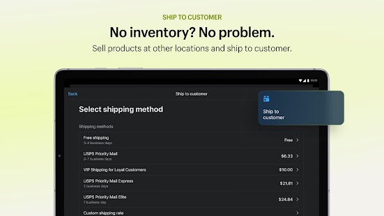 Shopify Point of Sale (POS) Screenshot
