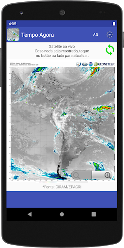 Android application Mapa Clima Tempo Agora - Fotos screenshort