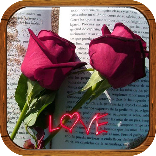love roses with phrases  Icon