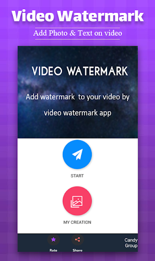 Android application Video Watermark - Add Text, Ph screenshort