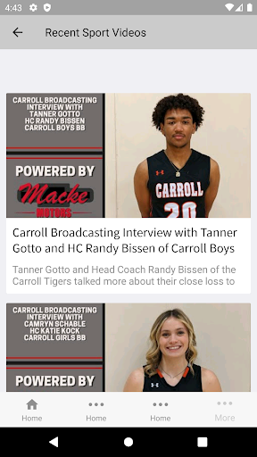 CB Sports Network Screen 2