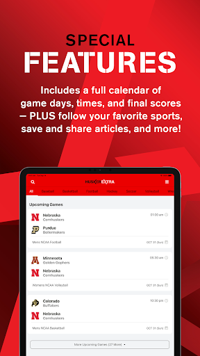 Screenshot of Husker Extra