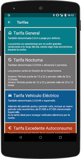 Tarifa Luz Hora Screen 3