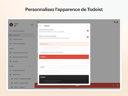 Todoist: to do & planification Capture d'écran