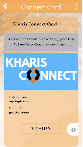 Kharis Connect Screen 2