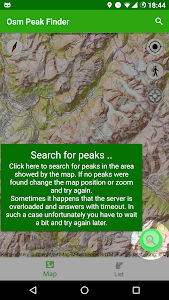 OSM Peak Finder Unknown