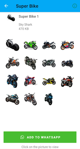 Super Bike Stickers Screen 2