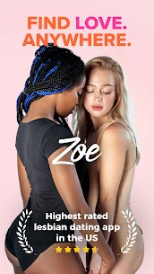 Zoe: Aplicativo de namoro e bate-papo lésbico MOD APK (Premium desbloqueado) 1